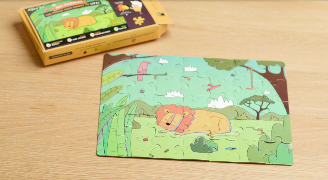 Ani-Puzzle - Lion and Chimpanzee (2 pck)